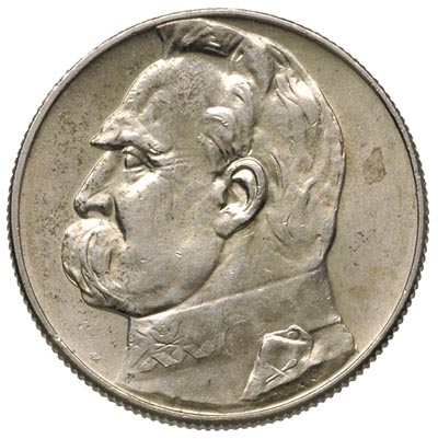 5 złotych 1936, Warszawa, Józef Piłsudski, Parchimowicz 118 c, ładne, bardzo subtelna patyna