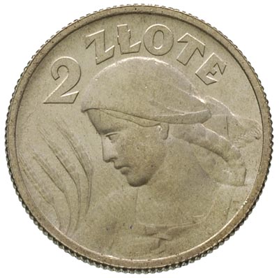 2 złote 1924, Paryż, pochodnia po dacie, Parchimowicz 109 a, piękny egzemplarz, delikatna patyna