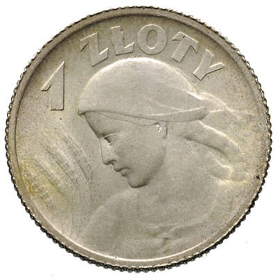 1 złoty 1924, Paryż, Parchimowicz 107 a, piękny 