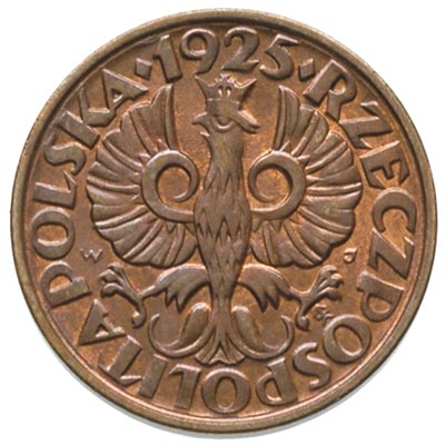 2 grosze 1925, Warszawa, Parchimowicz 102 b, wyśmienity egzemplarz