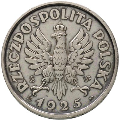 5 złotych 1925, Konstytucja odmiana z monogramem