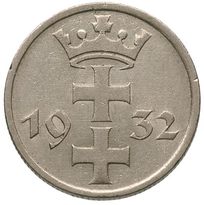 1 gulden 1932, Berlin, Parchimowicz 62, minimalna wada rantu