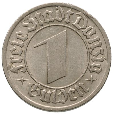 1 gulden 1932, Berlin, Parchimowicz 62, minimalna wada rantu