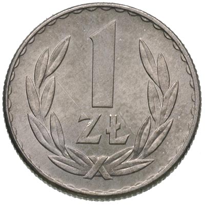1 złoty 1949, Warszawa, aluminium, Parchimowicz 212 b, bardzo ładny egzemplarz