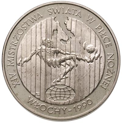 20 000 złotych 1989, Warszawa, Mistrzostwa Świata w Piłce Nożnej, nikiel bez napisu PRÓBA, Parchimowicz P-528 b, nakład nieznany