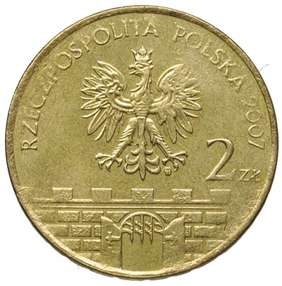 2 złote 2007, Warszawa, Łomża, moneta wybita na 