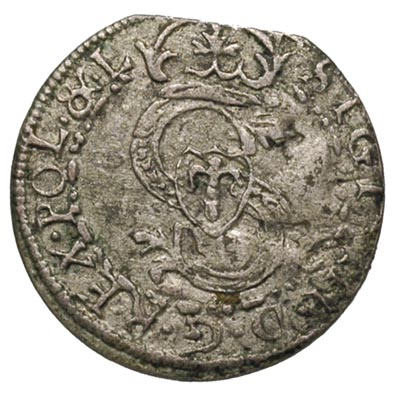 szeląg 1605, Mitawa, Gerbaszewski 2.5.1.2, moneta z końca blachy
