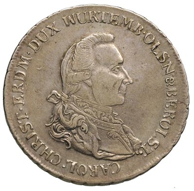 talar 1785, Wrocław, rzadsza odmiana bez litery K pod popiersiem, srebro 21.96 g, F.u.S. 2475, Dav. 2474