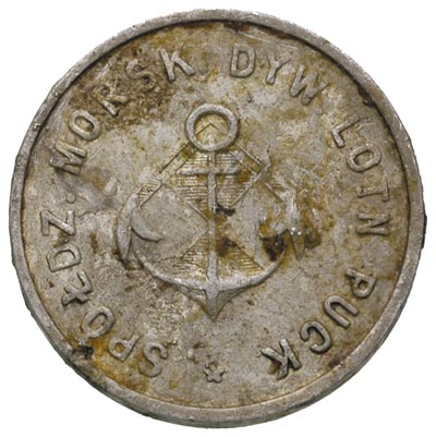 Puck, 1 złoty, Spółdzielni Morskiego Dywizjonu Lotniczego, aluminium, Bart. 219/5, R5 a