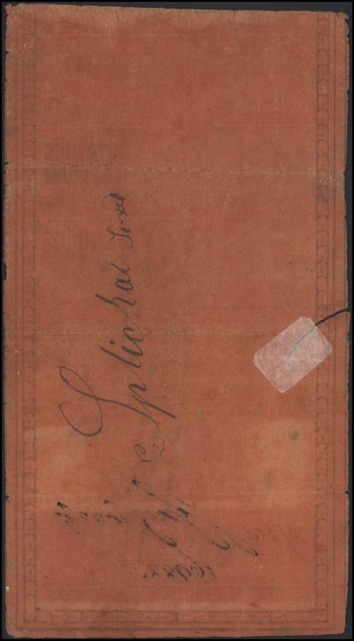 50 złotych 8.06.1794, seria D, Lucow 32 R3, Miłczak A4, naddarcie na lewym marginesie, widoczny fragment firmowego znaku wodnego