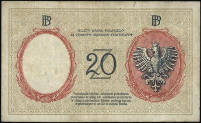20 złotych 15.07.1924, II Emisja, seria C, Lucow