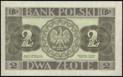 2 złote 26.02.1936, bez numeracji i poddruku na stronie głównej, Lucow 680 R1, Miłczak 75c