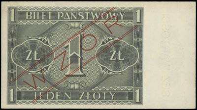 1 złoty 1.10.1938, seria H 1234567, H 8900000, W
