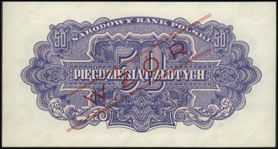 50 złotych 1944, \obowiązkowe, seria Hd 123456 -