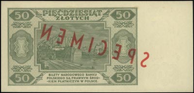 50 złotych 1.07.1948, seria A 1234567, A 8901234