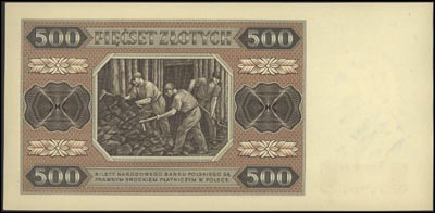 500 złotych 1.07.1948, seria AC, Miłczak 140b, i