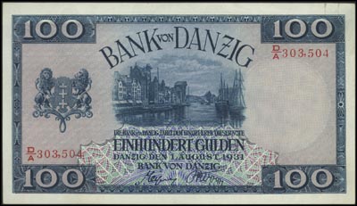 100 guldenów 1.08.1931, Miłczak G50b