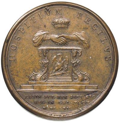 medal na cześć Ludwika XIV króla Francji który p