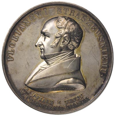 Florian Straszewski - medal autorstwa I.D Boehm’