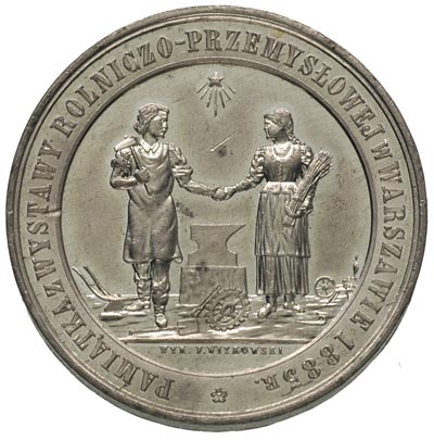 medal z Wystawy Rolniczo-Przemysłowej w Warszawi