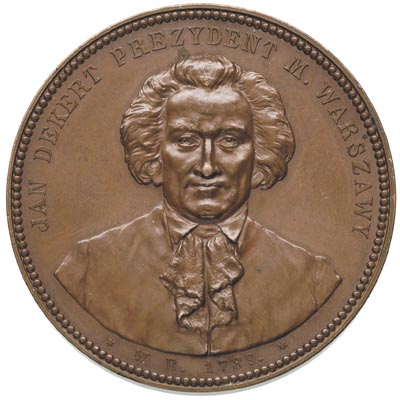 Jan Dekert- medal autorstwa Lauera na 100-lecie 