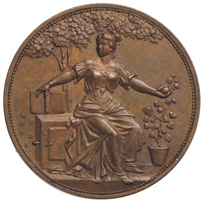 medal nagrodowy bez daty /ok.1900/, Aw: Kobieta 