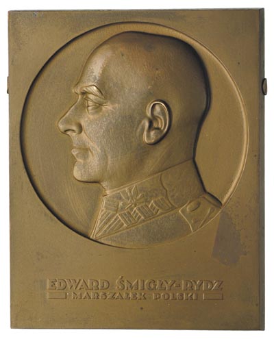 Edward Rydz-Śmigły- plakieta autorstwa J. Aumillera 1936 r.