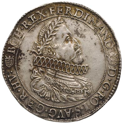 Ferdynand II 1619-1637, talar 1631, Krzemnica, Aw: Popiersie, Rw: Orzeł dwugłowy, srebro 28.19 g, Herinek 573, Dav. 3129, patyna