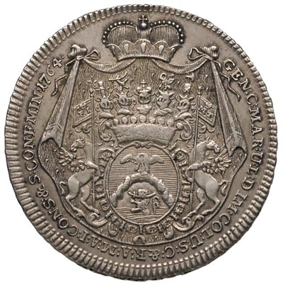 Karol I 1761-1772, 1/2 talara 1764, Wiedeń, Aw: 
