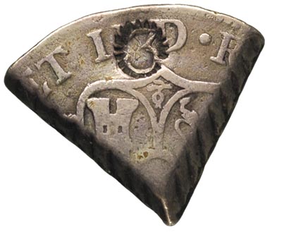 Indie Zachodnie (Curacao) - 3 reale po 1816 roku, srebro 5.12 g, Scholten 1387