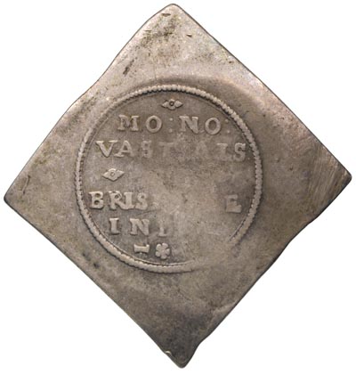 48 krajcarów 1633, klipa, srebro 16.44 g, moneta wybita podczas oblężenia, Brause-Mansfeld Tf.4, 10 war., patyna