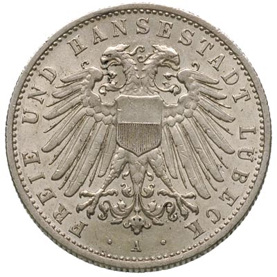 Lubeka, 2 marki 1911 A, Berlin, J. 81