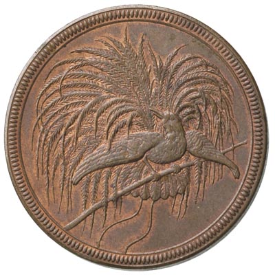 Niemiecka Nowa Gwinea, 10 fenigów 1894 A, Berlin, J. 703, patyna