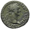 Domicjan 81-96, as 90-91, Rzym, Aw: Głowa cesarza w prawo, Rw: Moneta stojąca w lewo, trzymająca w..