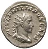 Filip II 247-249, antoninian 244-246, Rzym, Aw: Popiersie cezara w prawo, Rw: Cezar stojący w lewo..