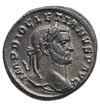 Dioklecjan 284-305, follis 296-297, Trewir, Aw: Popiersie cesarza w prawo, Rw: Geniusz z modiusem ..
