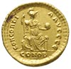 Walentynian II 375-392, solidus 383-388, Konstantynopol, Aw: Popiersie cesarza w prawo, Rw: Consta..