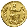 Arkadiusz 383-408, solidus 383-388, Konstantynopol, Aw: Popiersie cesarza w prawo, Rw: Constantino..