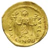 Fokas 602-610, solidus, Konstantynopol, Aw: Popiersie cesarza na wprost, w ręku glob z krzyżem, Rw..