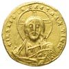 Konstantyn VII i Roman I 920-944, solidus, Konstantynopol, Aw: Popiersie Chrystusa z księgą (Bilbi..