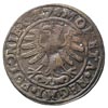 fałszerstwo z epoki grosza 1527, Kraków, miedź 1.73 g, resztki srebrzenia
