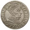 grosz 1579, Gdańsk, odmiana z kropką po REX, delikatna patyna, ładny