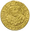 dukat 1595, Gdańsk, złoto 3.48 g, H-Cz. -, Fr. 10, Kaleniecki s 156, T. 20, lekko gięty ale dość ł..