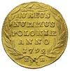 dukat 1792, Warszawa, odmiana z literami E - B, złoto 3.49 g, Plage 453, Kaleniecki str. 553-554, ..