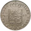 dwuzłotówka 1789, Warszawa, Plage 341, moneta w pudełku GCN AU 50, na awersie minimalna wada blach..
