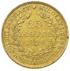 25 złotych 1829, Warszawa, złoto 4.88 g, Plage 20, Bitkin 980 R1, Fr. 110, rzadki i wyśmienicie za..