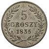 5 groszy 1835, Wiedeń, Plage 296, bardzo ładne
