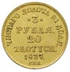 3 ruble = 20 złotych 1837, Petersburg, złoto 3.91 g, Plage 305, Bitkin 1078 R, ładnie zachowany eg..