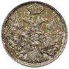15 kopiejek = 1 złoty 1837, Warszawa, wizerunek świętego Jerzego większy, Plage 408, Bitkin 1169 R..