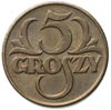 5 groszy 1923, Warszawa, mosiądz, Parchimowicz. 103 a, patyna